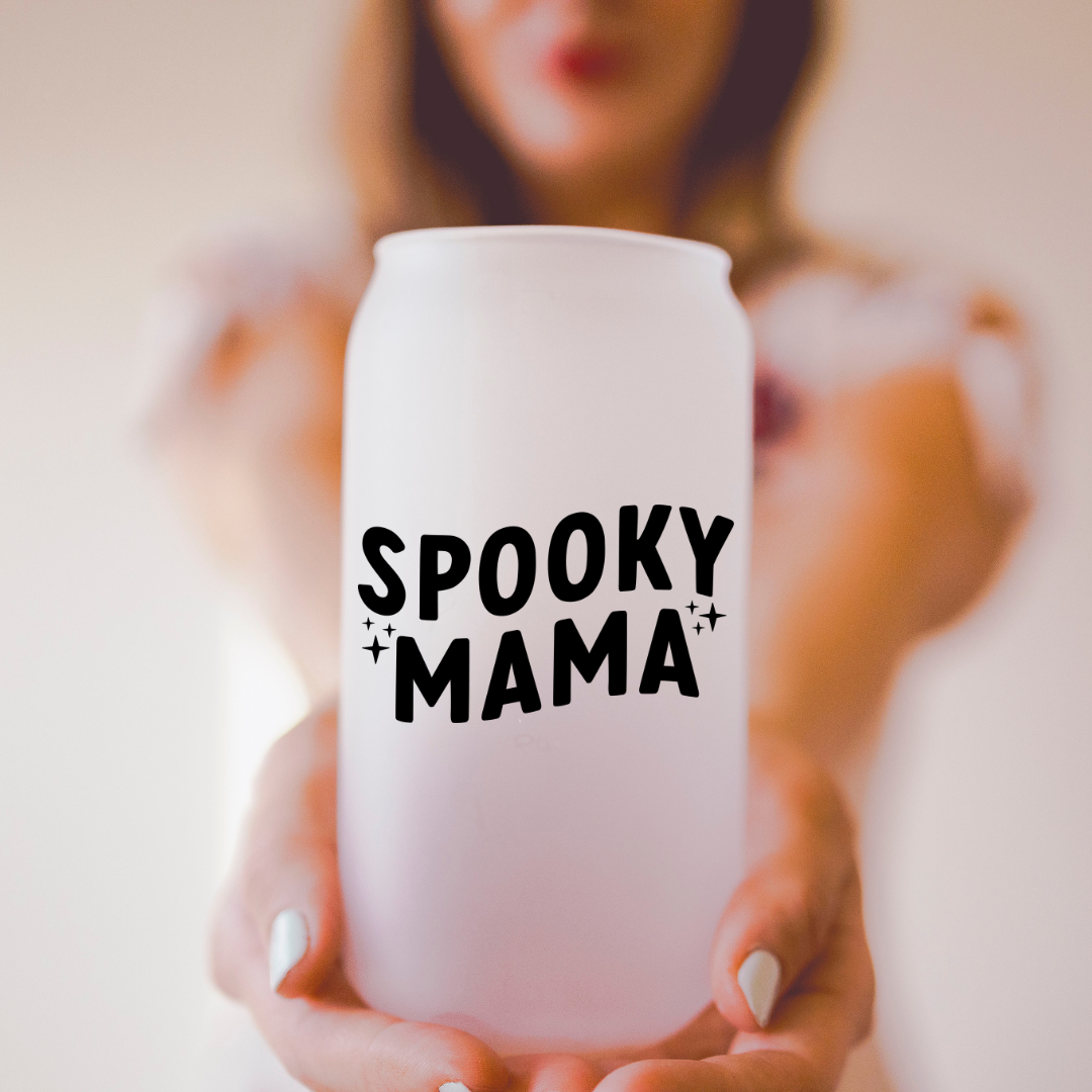 Mama Glass Cup | Glass Beer Can Cup
