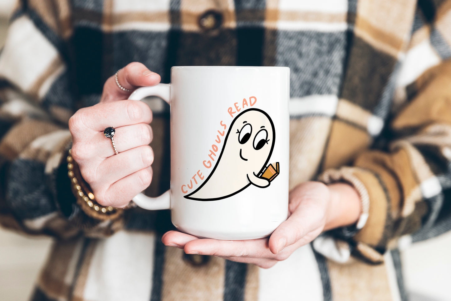 Cute Ghouls Read Coffee Mug