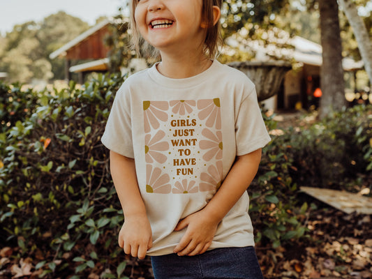 Girls Just Want To Have Fun Toddler or Youth Tee
