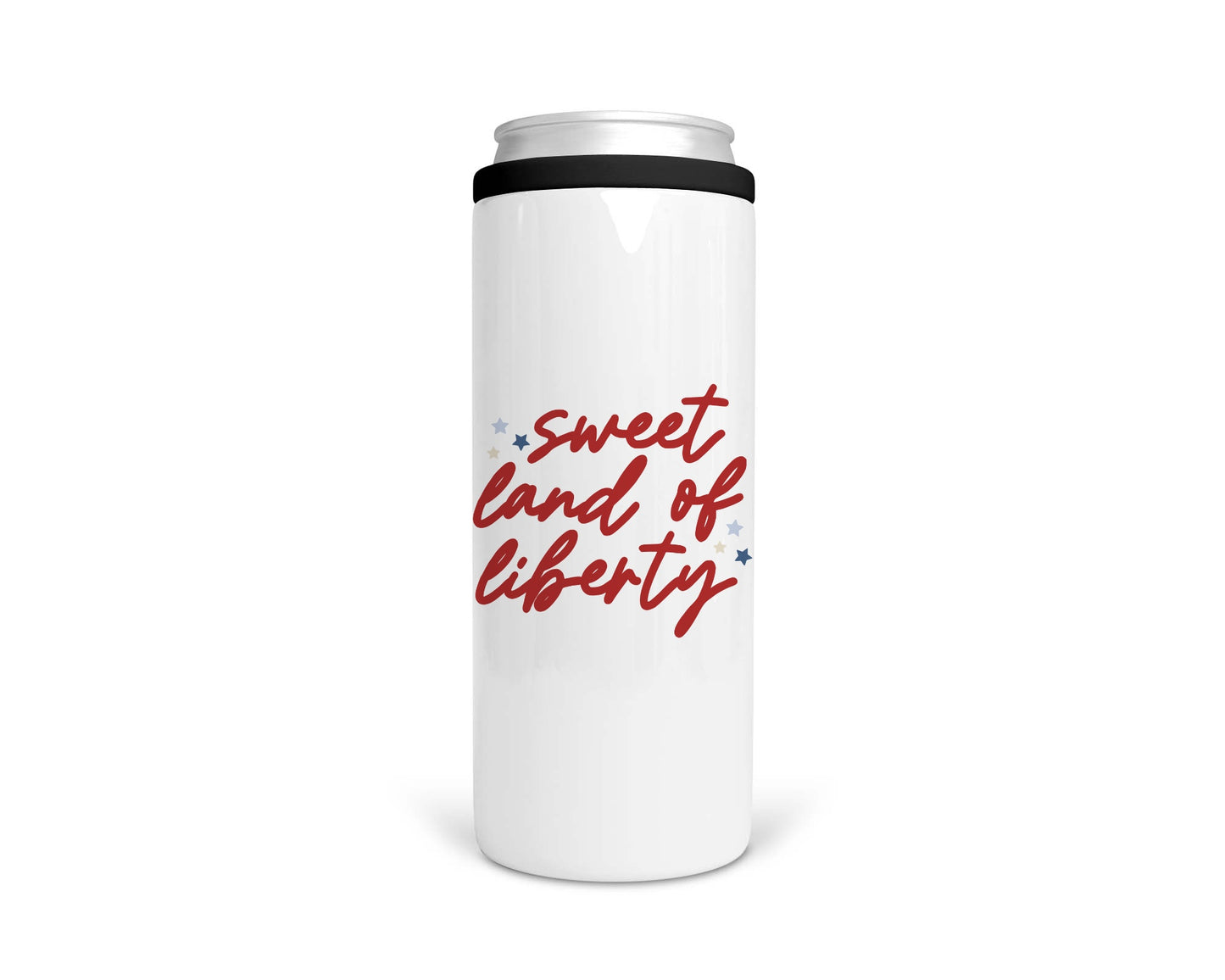 Sweet Land of Liberty Skinny Can Cooler