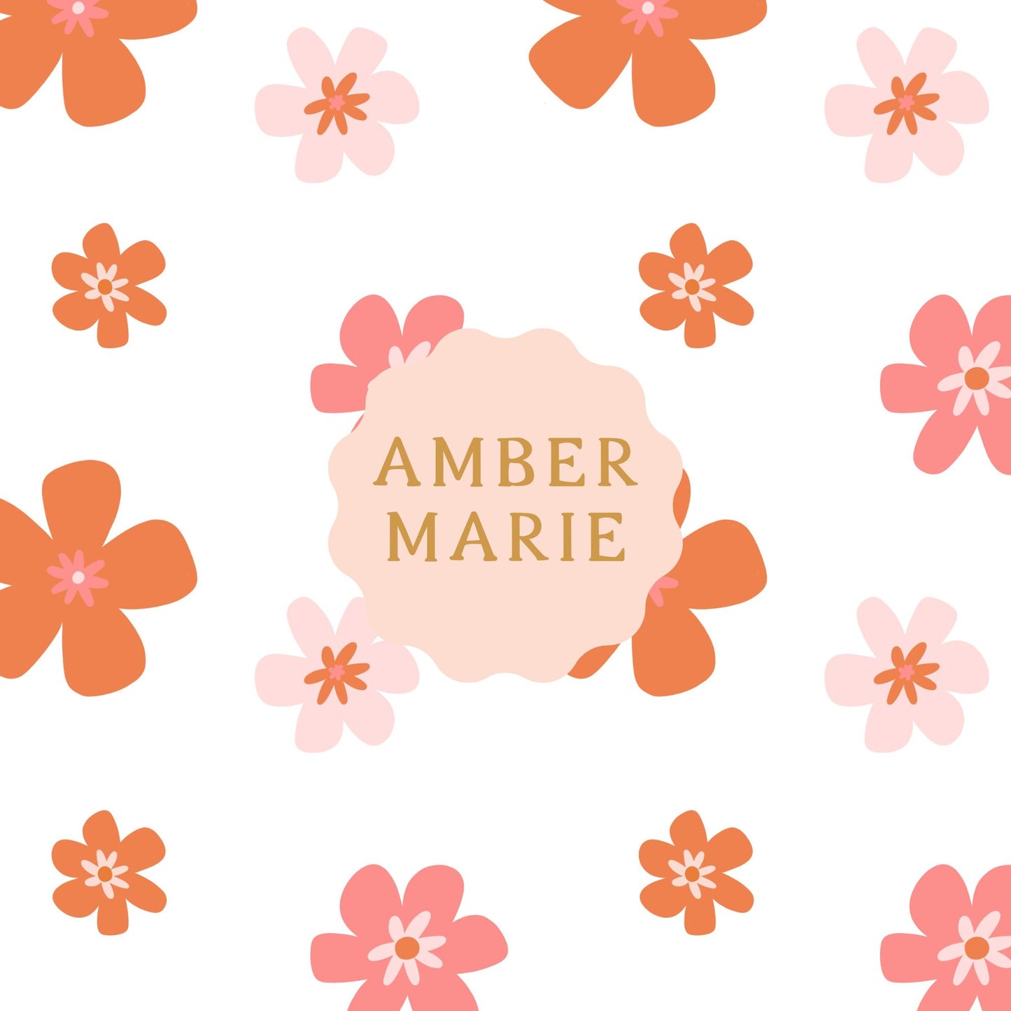 Groovy Floral Seamless Pattern