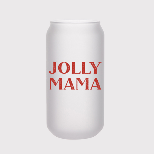 Jolly Mama Beer Can Glass