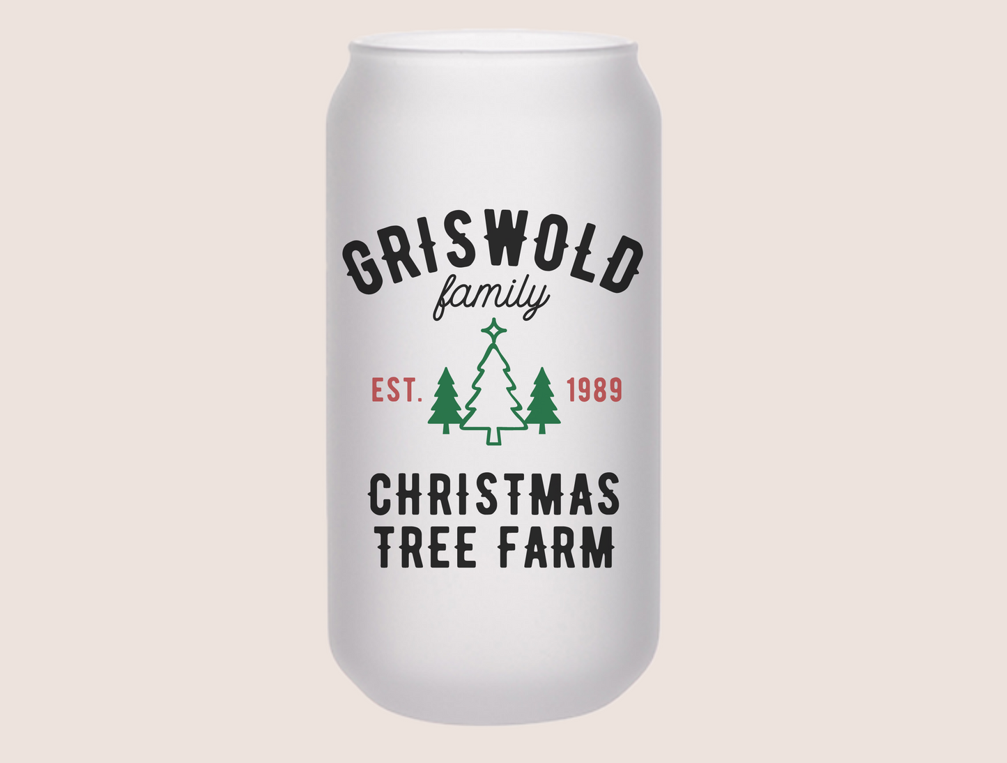 Griswold Family Beer Can Glass