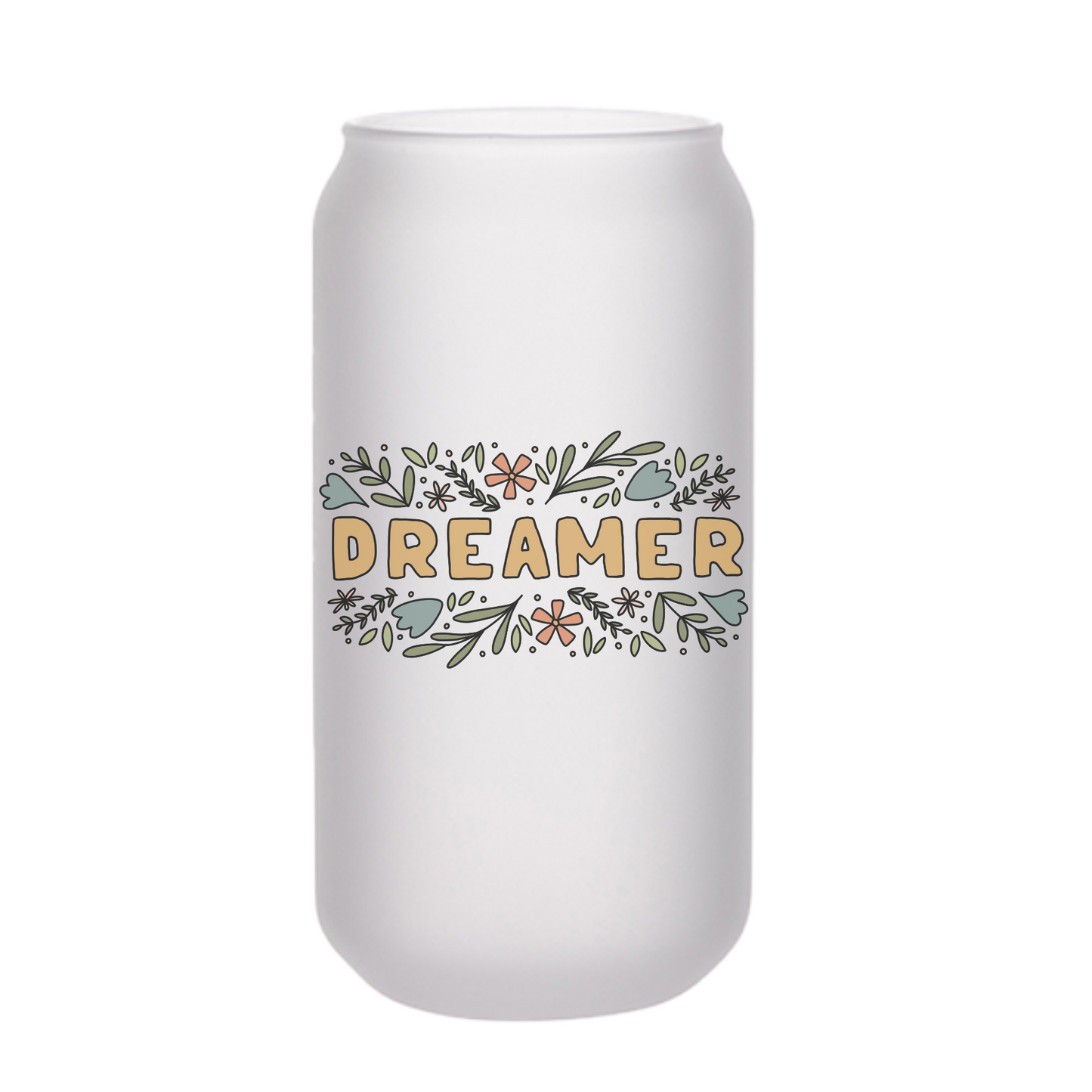 Dreamer Beer Can Glass