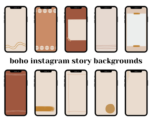 Golden Boho Style Instagram Story Backgrounds