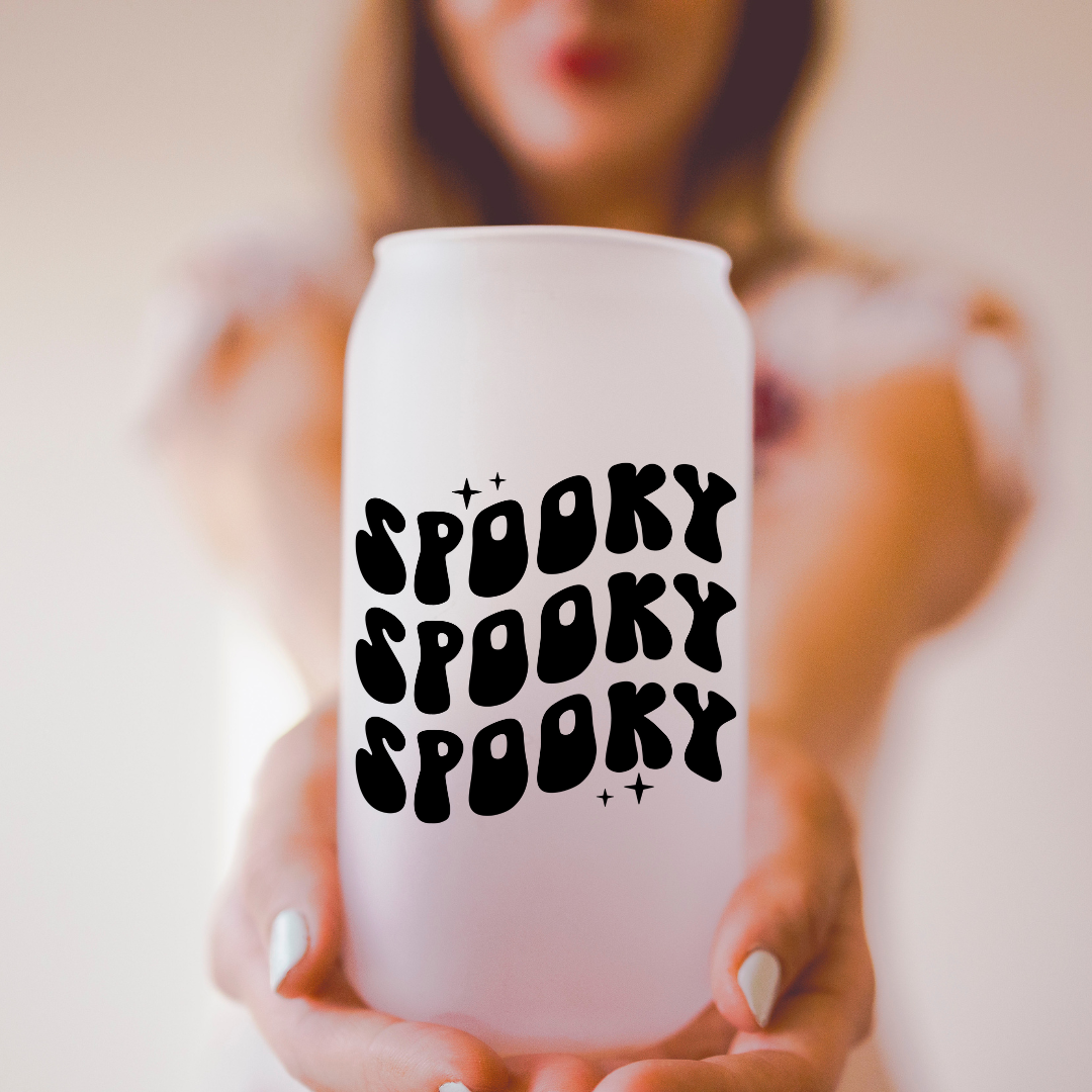 Spooky Beer Can Glass