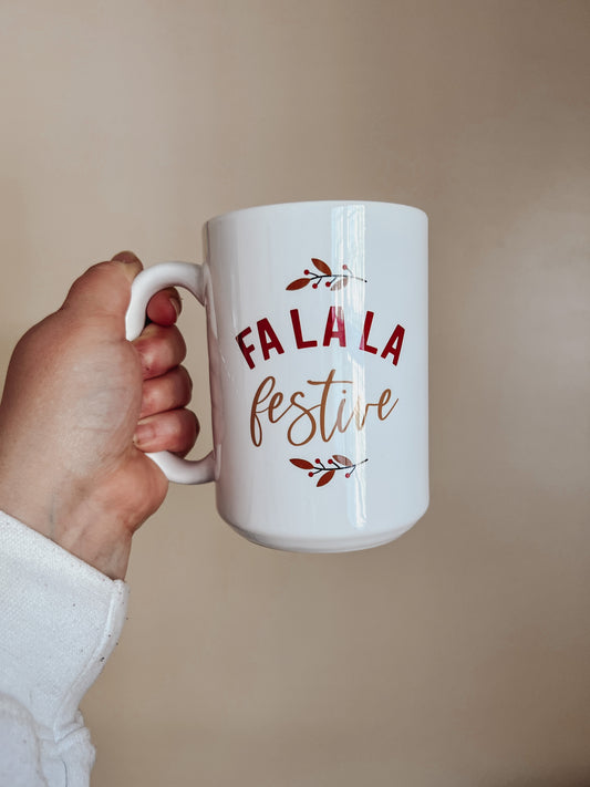Fa La La Festive Coffee Mug