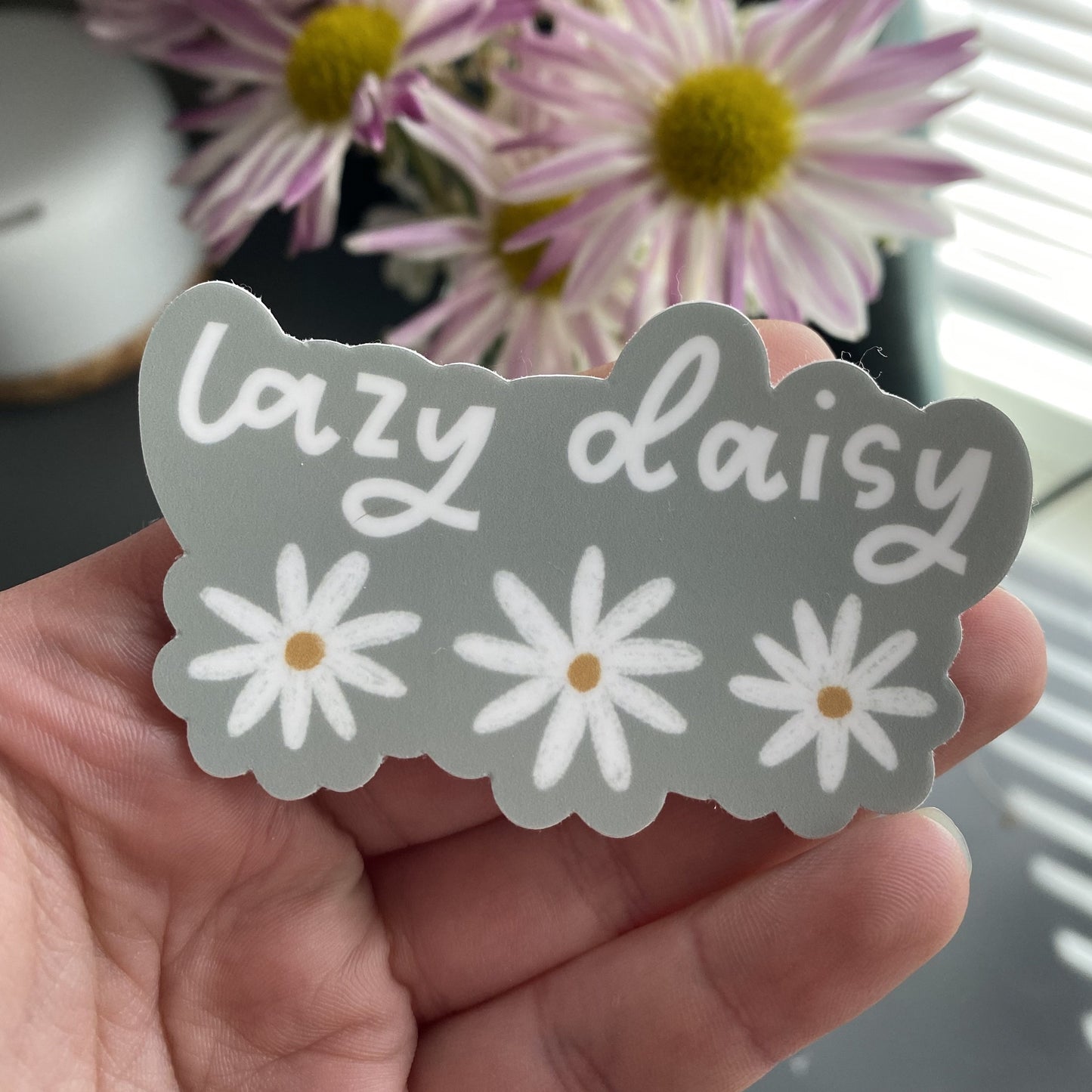 Lazy Daisy Die-Cut Sticker