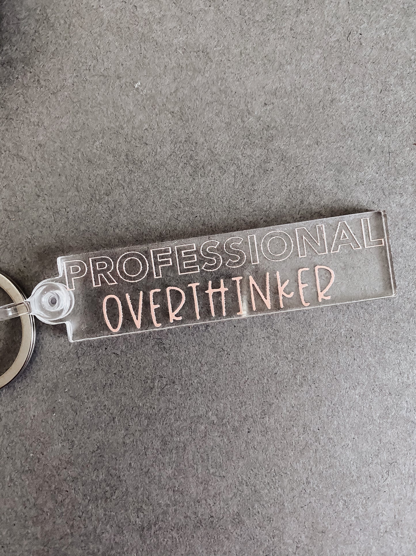 Professional Overthinker Acrylic Keychain
