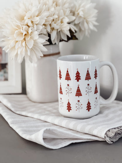 Boho Christmas Tree Coffee Mug