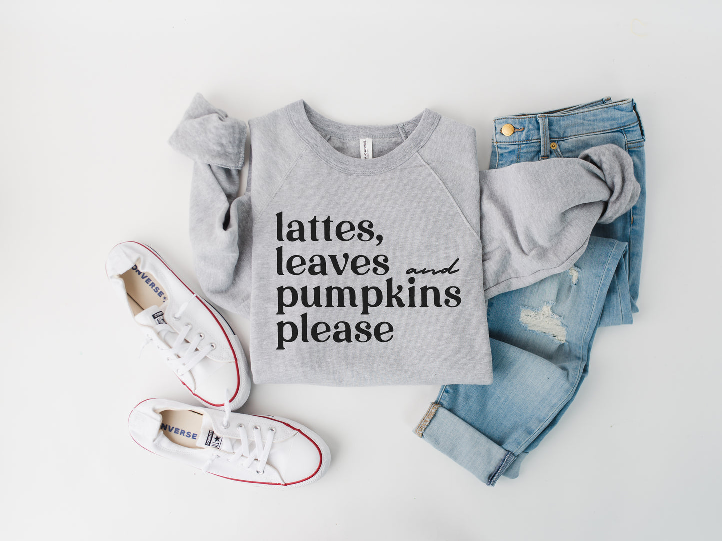 Lattes, Leaves and Pumpkins Please Sweatshirt