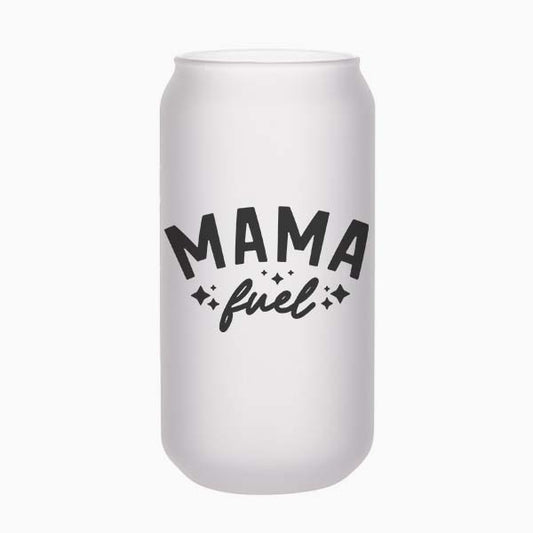 Mama Fuel Beer Can Glass