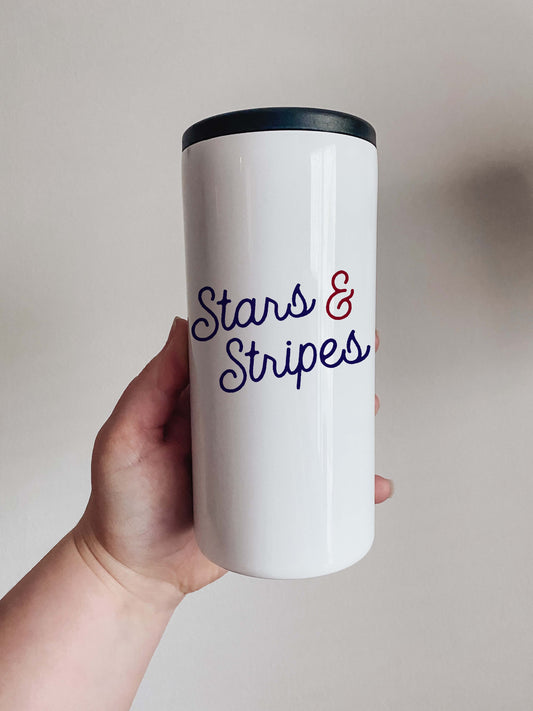 Stars and Stripes Skinny Can Cooler